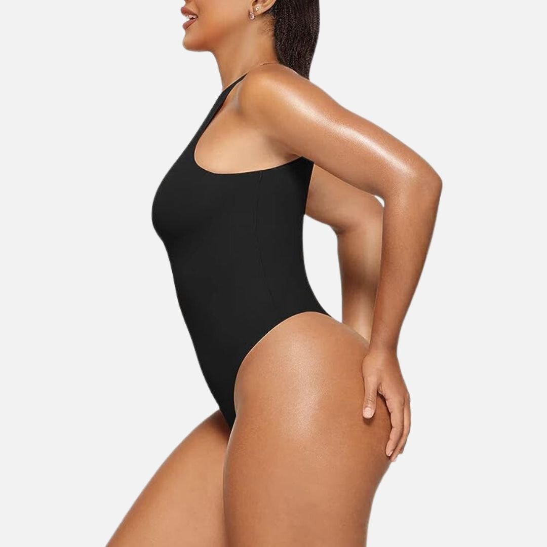 High Neck Thong Sculpting Bodysuit