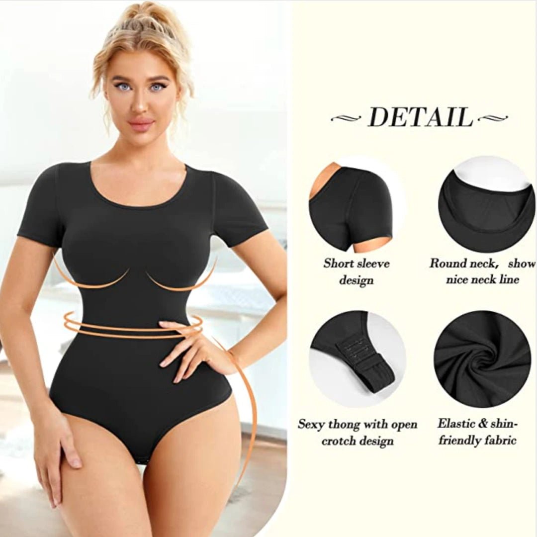 Round Neck Thong Bodysuit