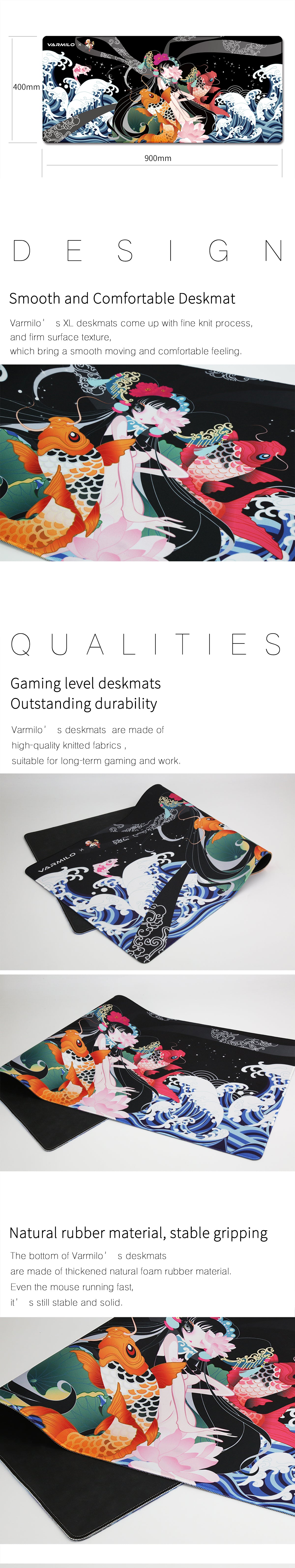 VARMILO Koi Series Daisy Desk Mat