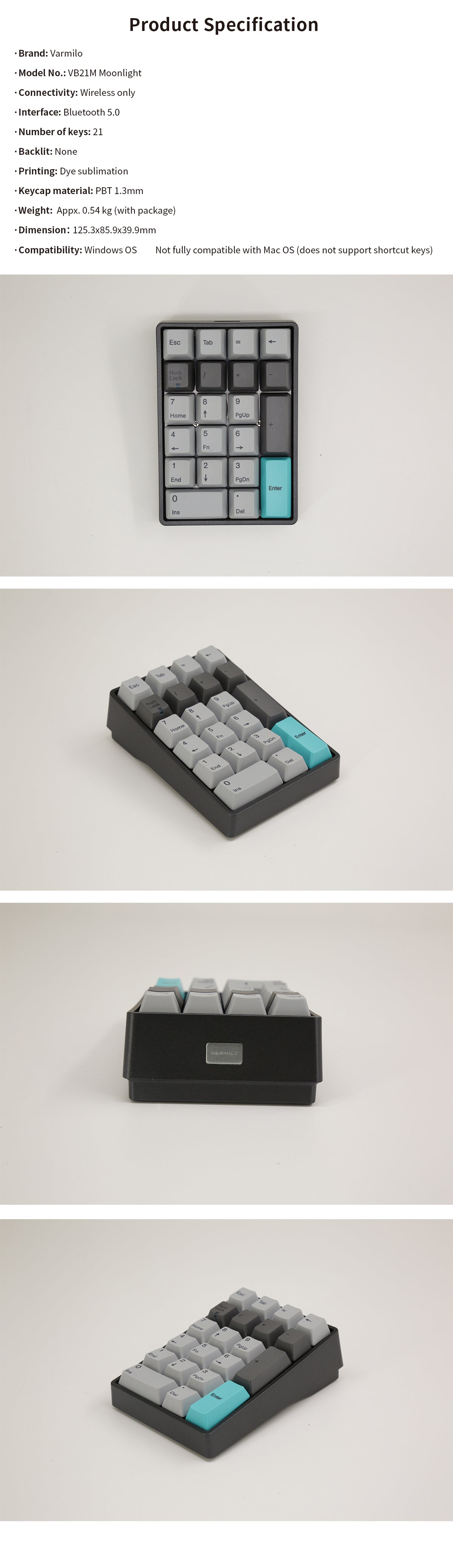 Varmilo VB21M Moonlight