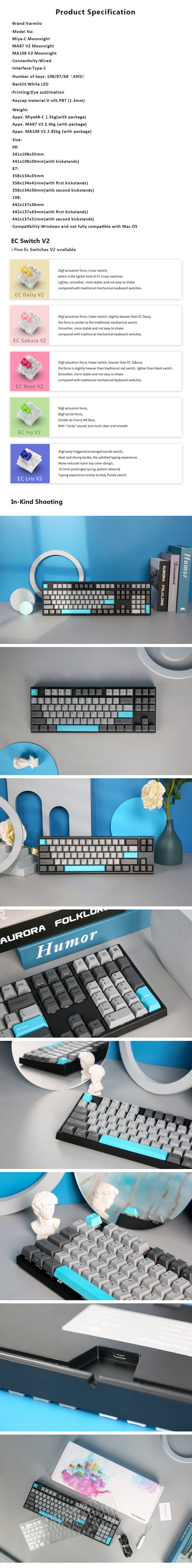 VARMILO MA Series V2 Moonlight
