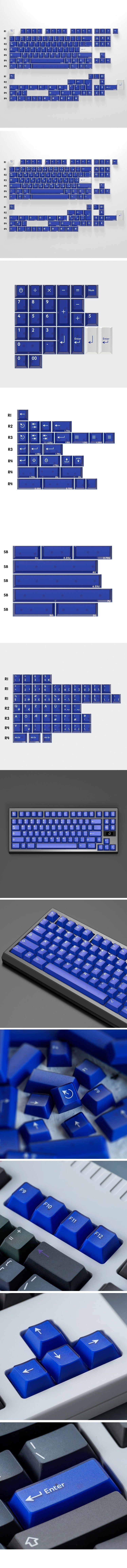 KBDfans Klein Blue Cherry Keycaps