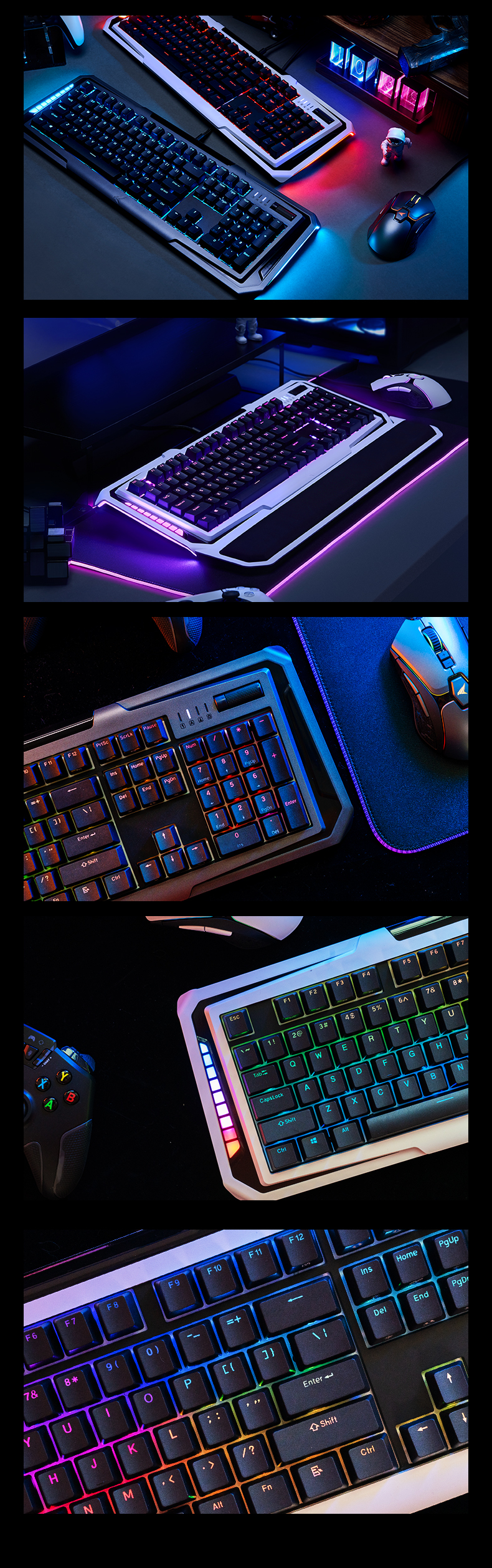 Durgod GK90 Nebula Kabelgebundene mechanische Tastatur