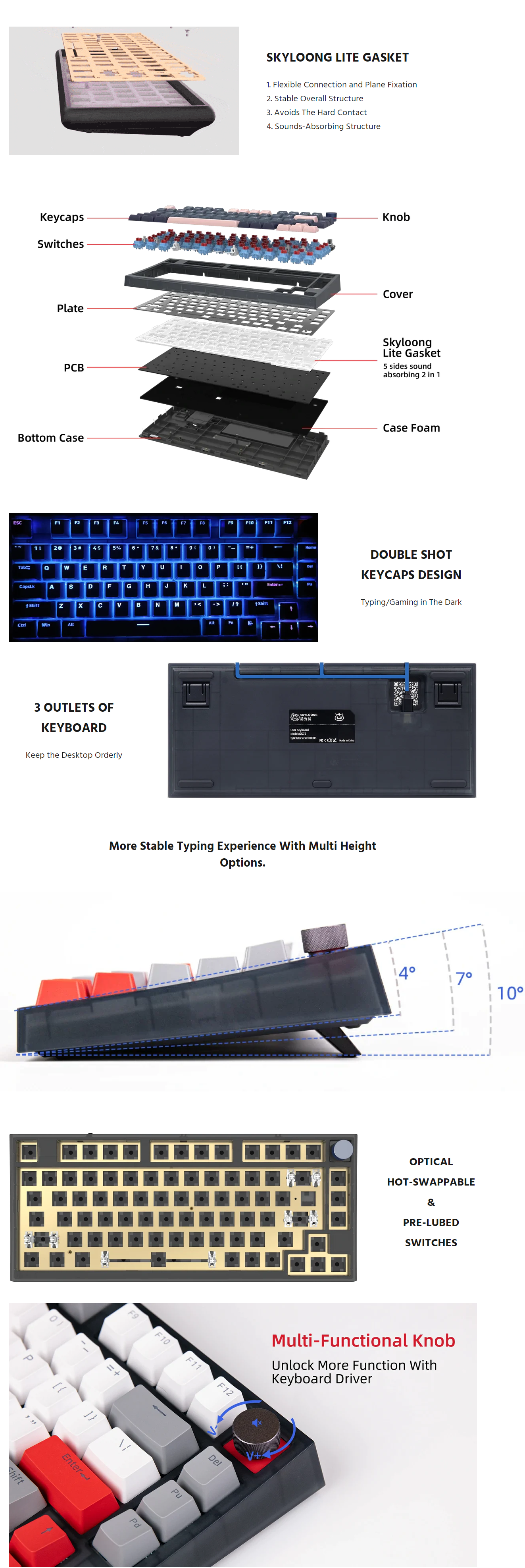 Skyloong GK75 Mechanical Keyboard