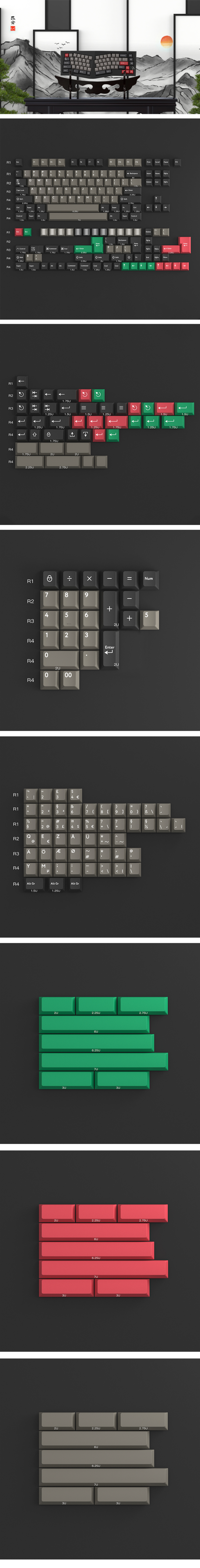 KBDfans PBTFANS DOLCH Cherry Keycaps