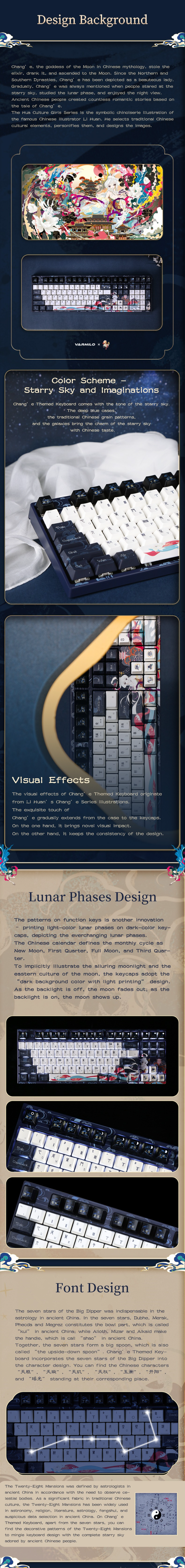 Varmilo Goddess In The Moon(Chang'e) Three Mode Mechanical Keyboard