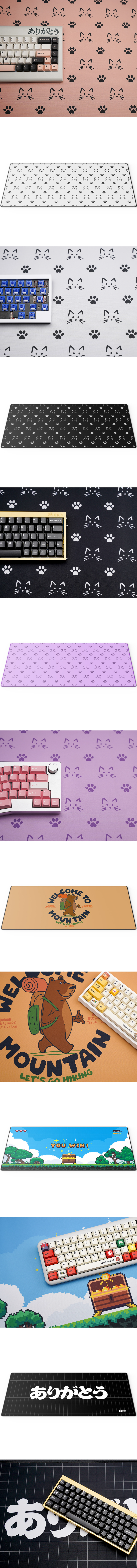 FBB Bear/Camping/Snow Mountain Mouse Pad/Desk Mat