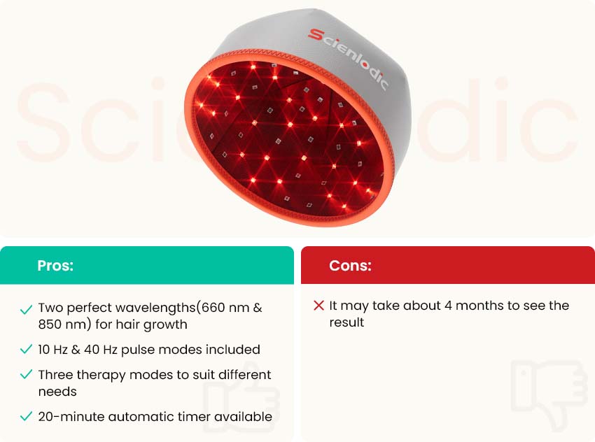 red light therapy for hair growth from Scienlodic