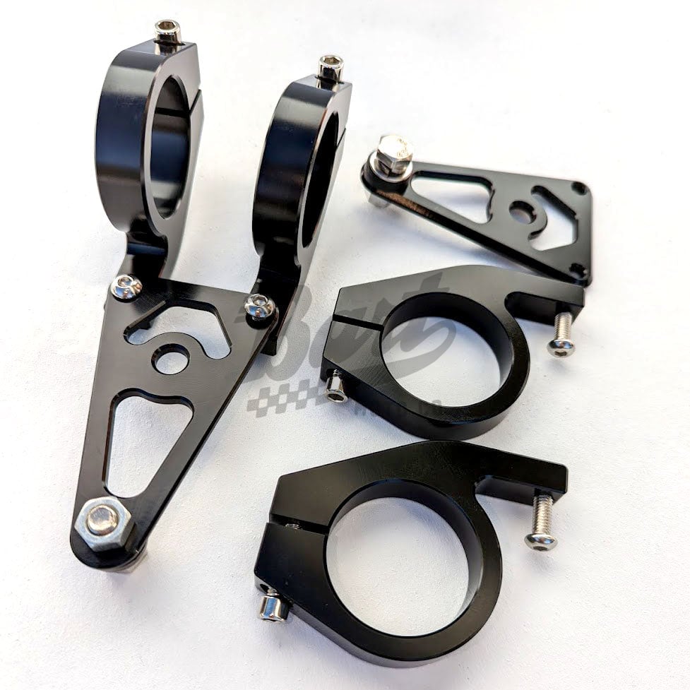 Black CNC Head Light Bracket for Inverted Fork Kit