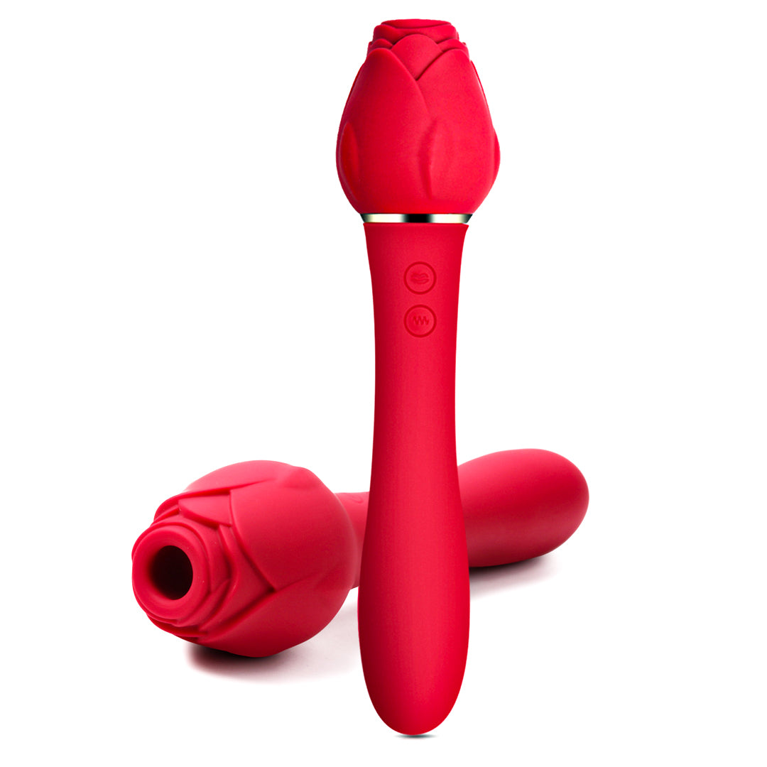 Rose Clit Sucking Wand Vibrator