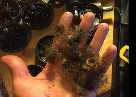 Hair from Office Chair Wheels