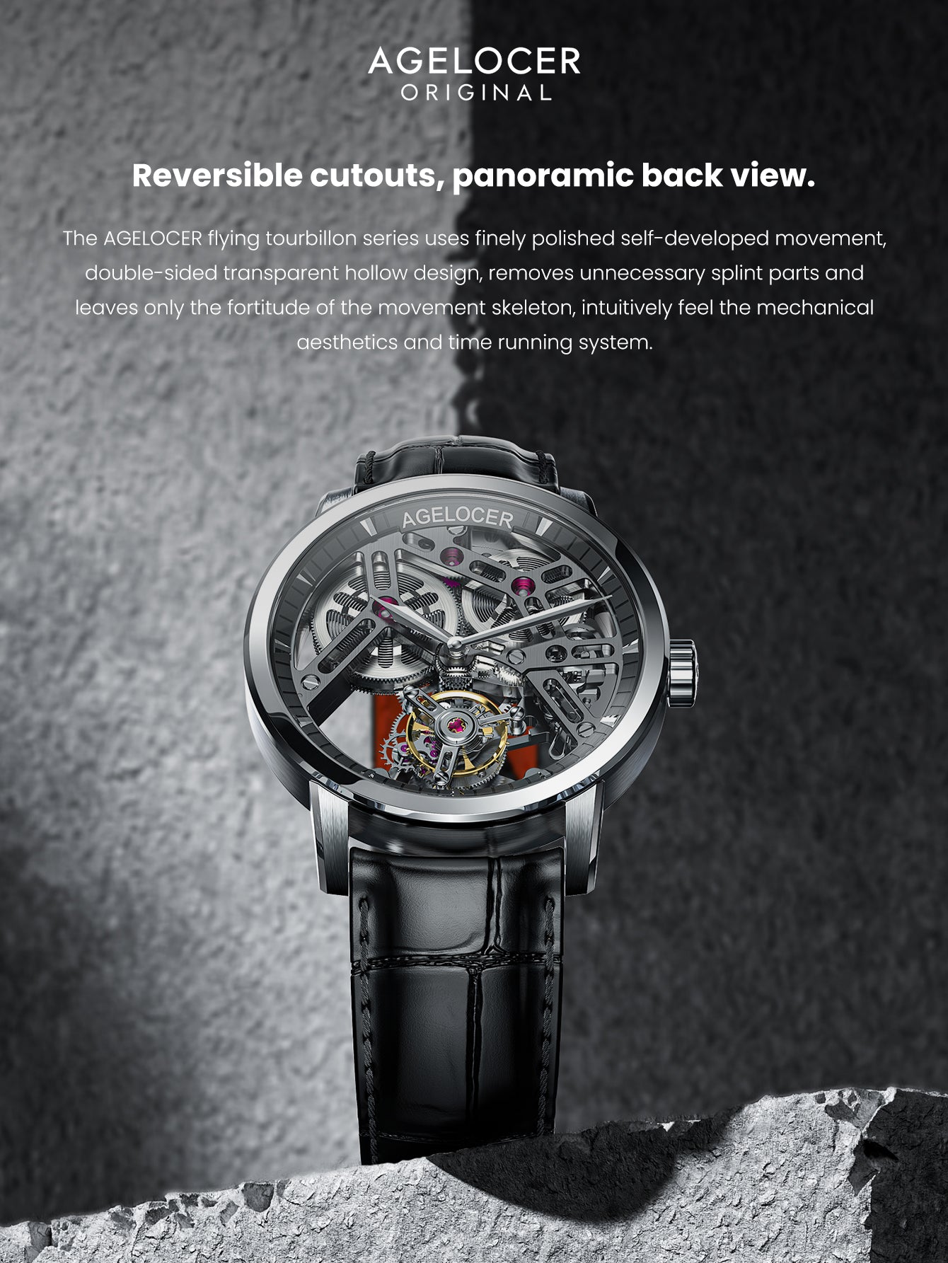 Agelocer Classic Tourbillon Male Manual Mechanical Watches – AGELOCER