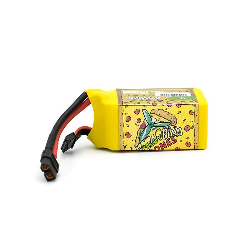 [Combo] 4 Packs CNHL Pizza Series 1200mAh 22.2V 6S 100C Lipo Battery with XT60 Plug - UK Warehouse