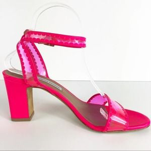 Tabitha Simmons Leticia Frill Pink Fluo PVC/Calf