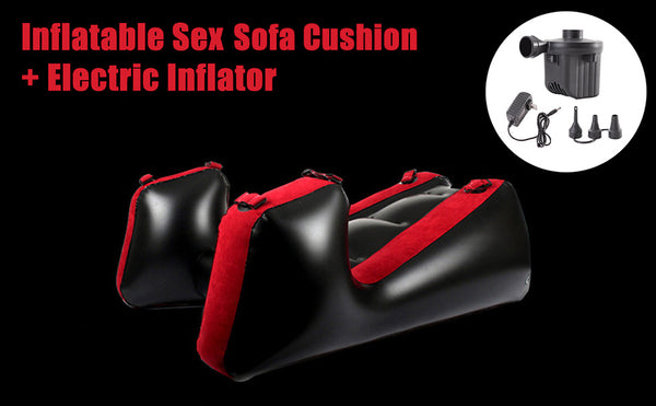 Inflatable sex sofa chair with electric inflator