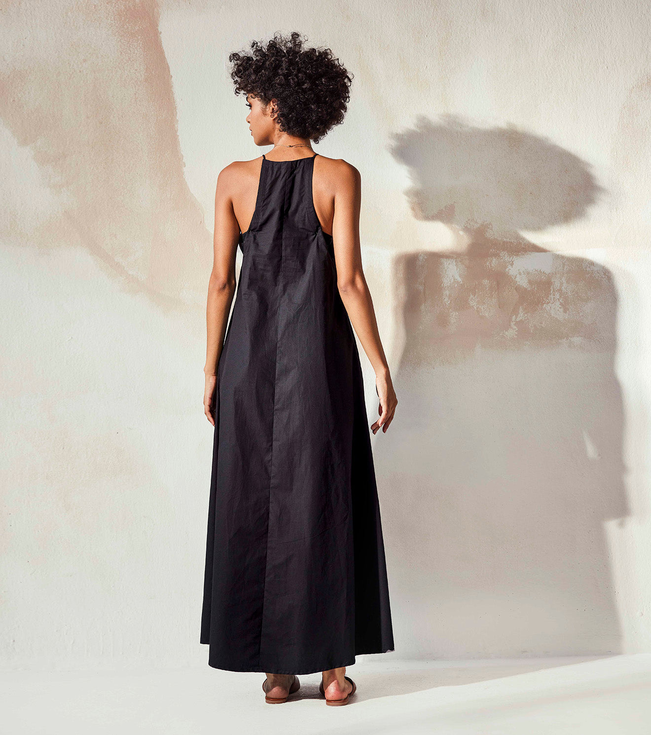 Black Sleeveless Maxi Dress