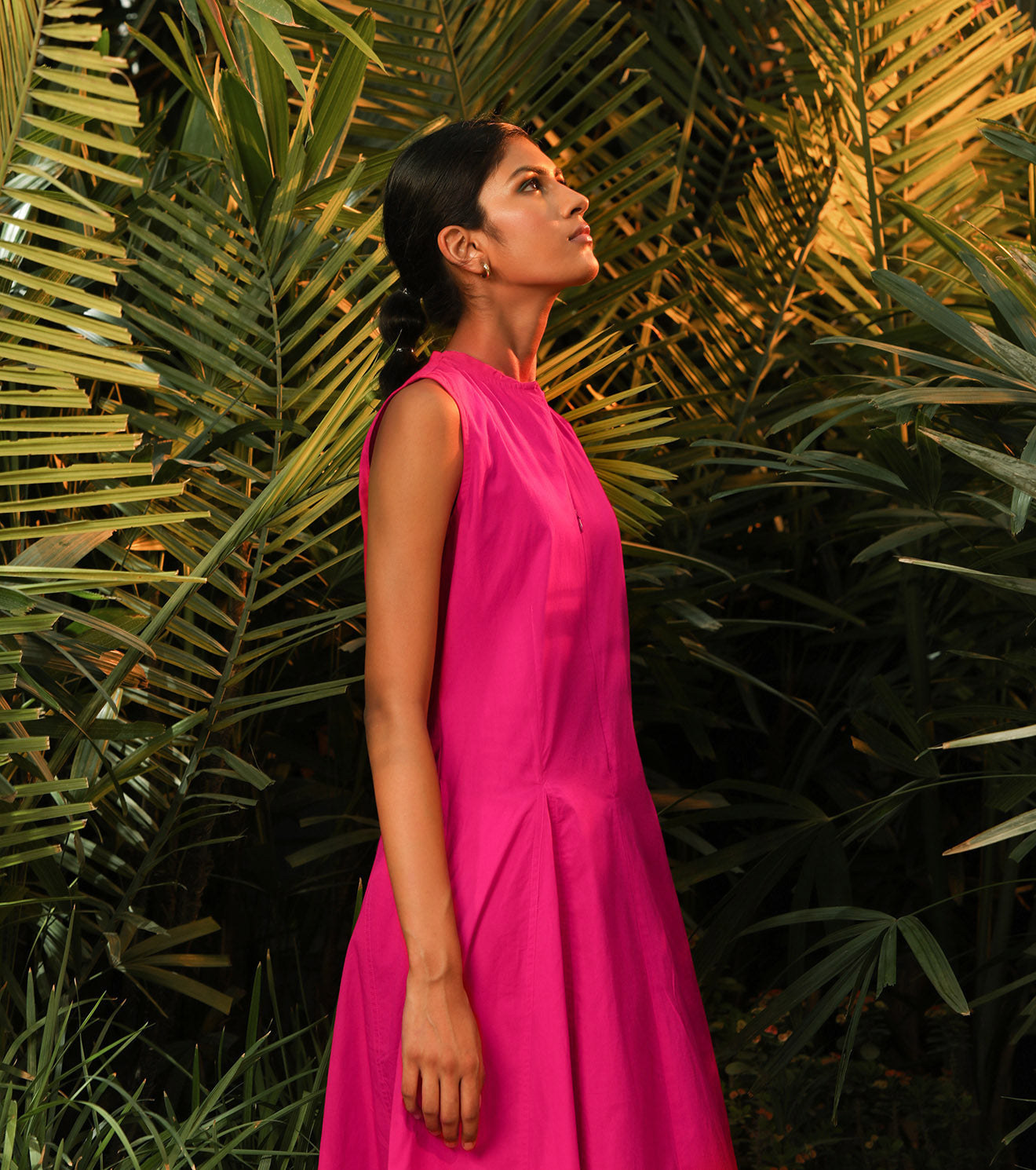 Pink Sleeveless Maxi Dress