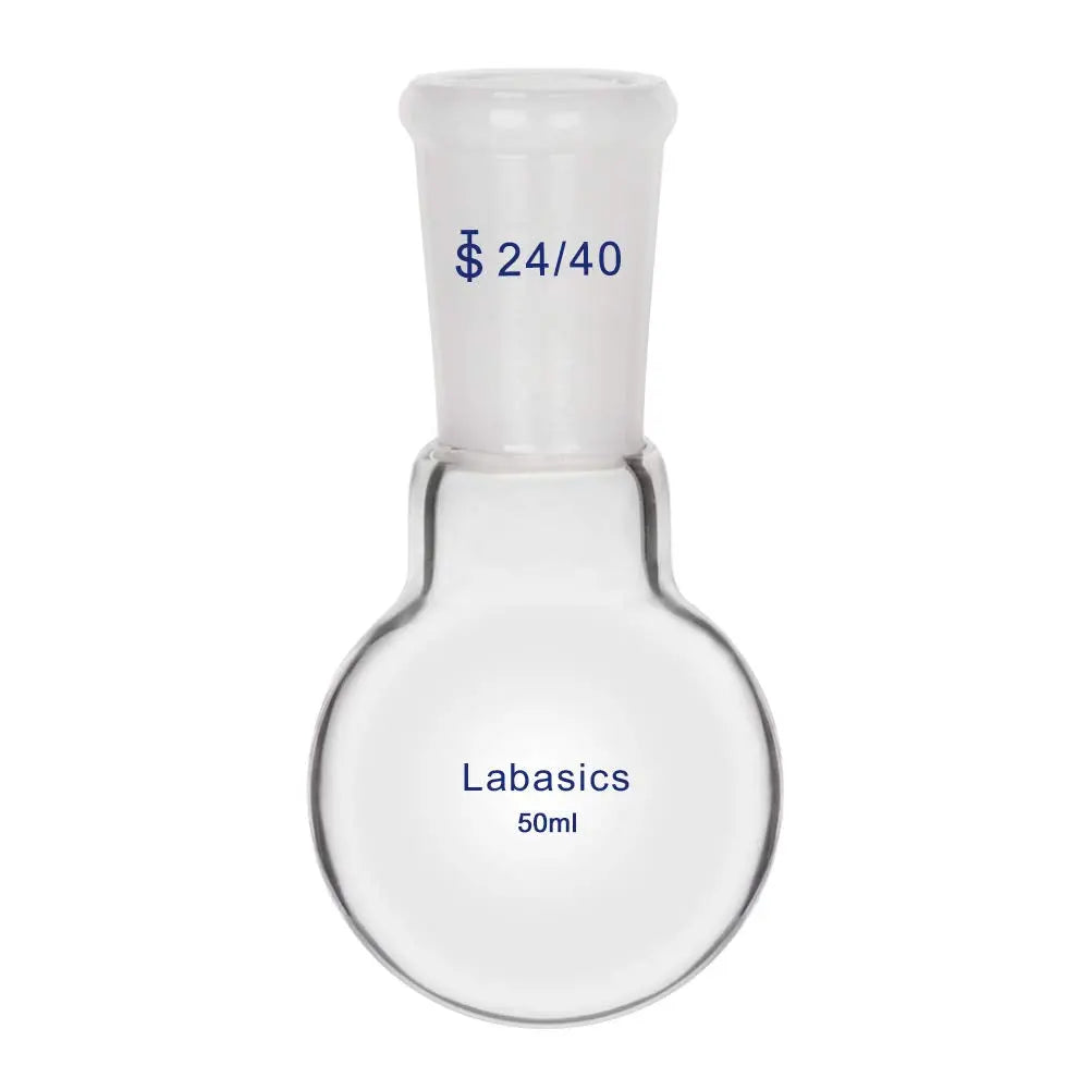 Glass Round Bottom Flask, 24/40 Standard Taper Outer Joint, 50-2000 mL