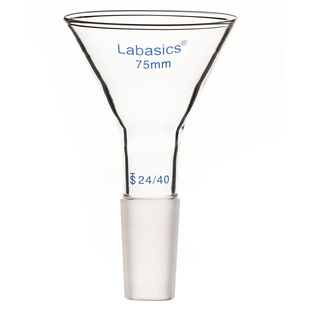 Glass Short Stem Powder Filter Funnel with 24/40 Inner Joint