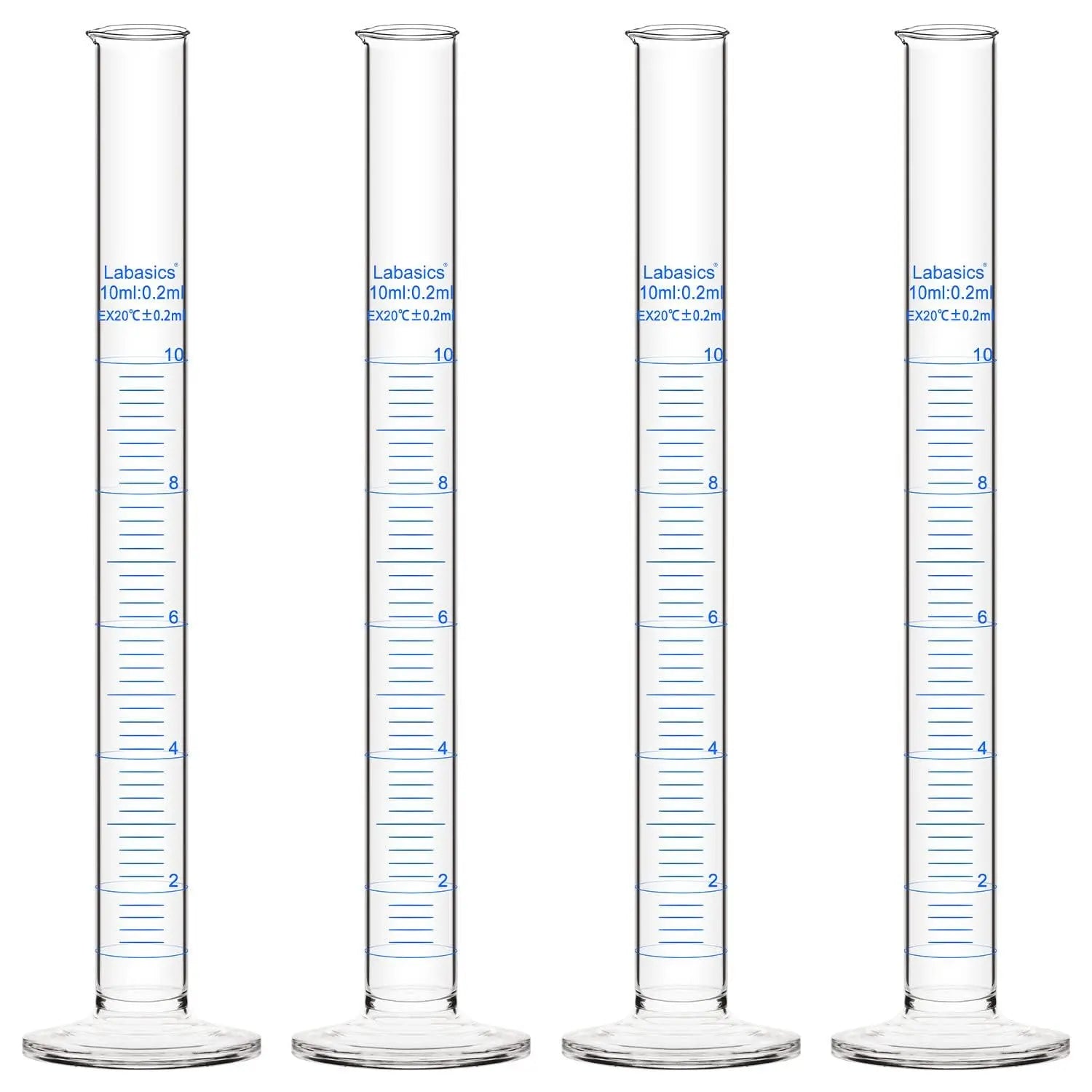Measuring Cylinder,10-250 mL, 4 Packs