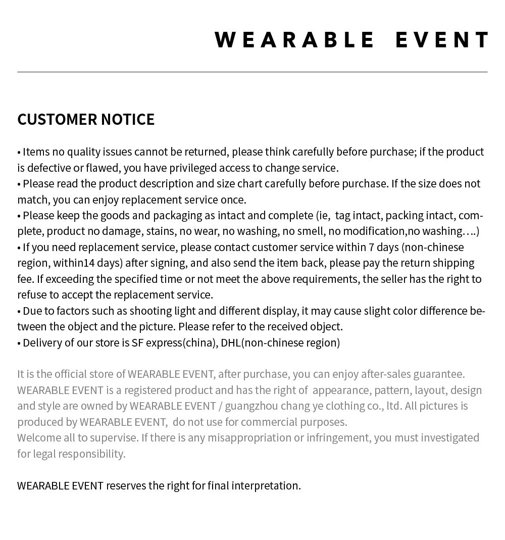 customer notice