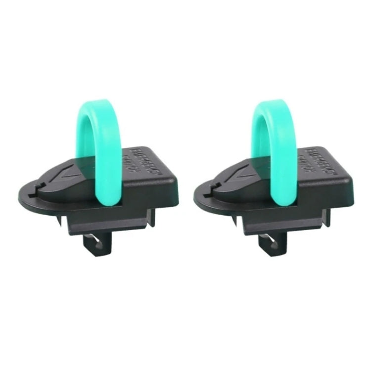 For Tesla Model Y 2pcs / Set Car Rear Door Emergency Switch Handle Rear Row Physical Unlocking (Green)