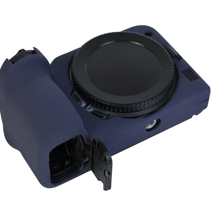 For Nikon Z 30 Soft Silicone Protective Case with Lens Cover(Dark Blue)