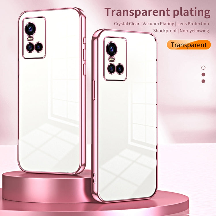 For vivo S10 / S10 Pro Transparent Plating Fine Hole Phone Case(Black)