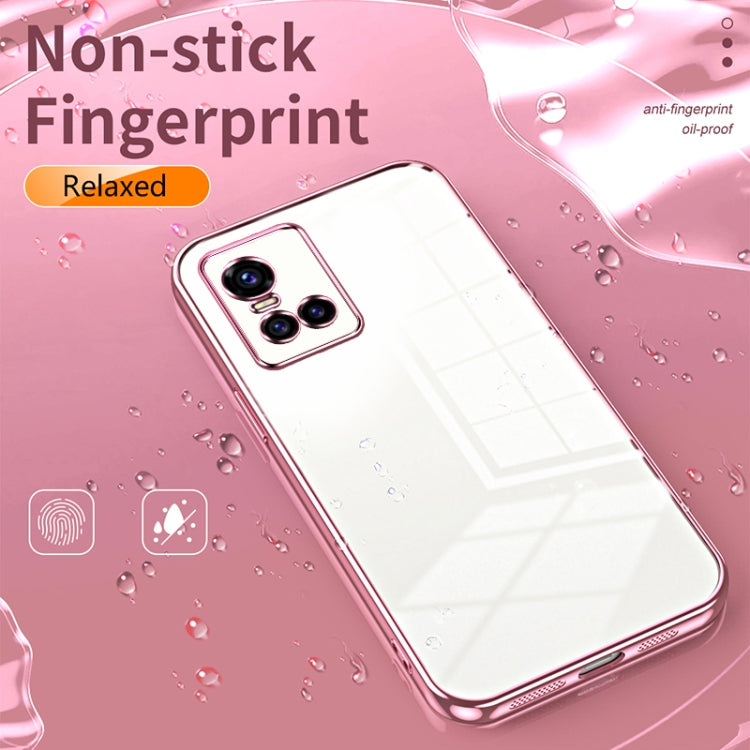 For vivo S10 / S10 Pro Transparent Plating Fine Hole Phone Case(Black)