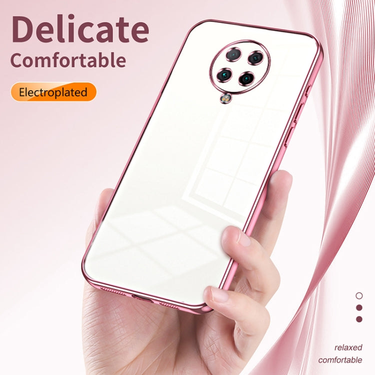 For Xiaomi Redmi K30 Pro / K30 Ultra Transparent Plating Fine Hole Phone Case(Gold)