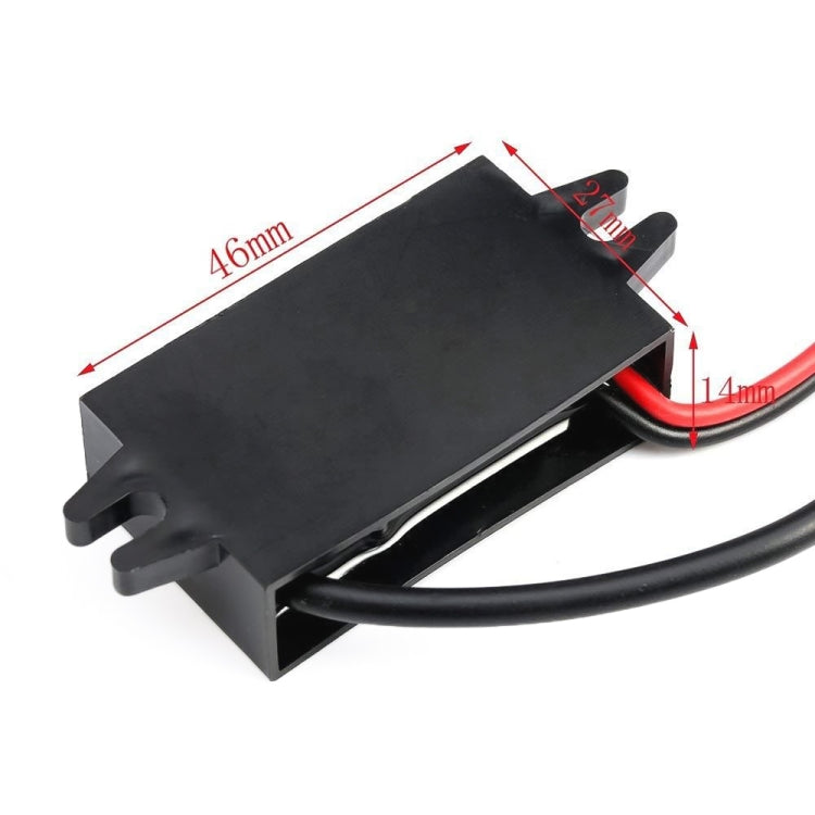 12V to 5V 3A Car Power Converter DC Module Voltage Regulator, Style:Type-C Straight