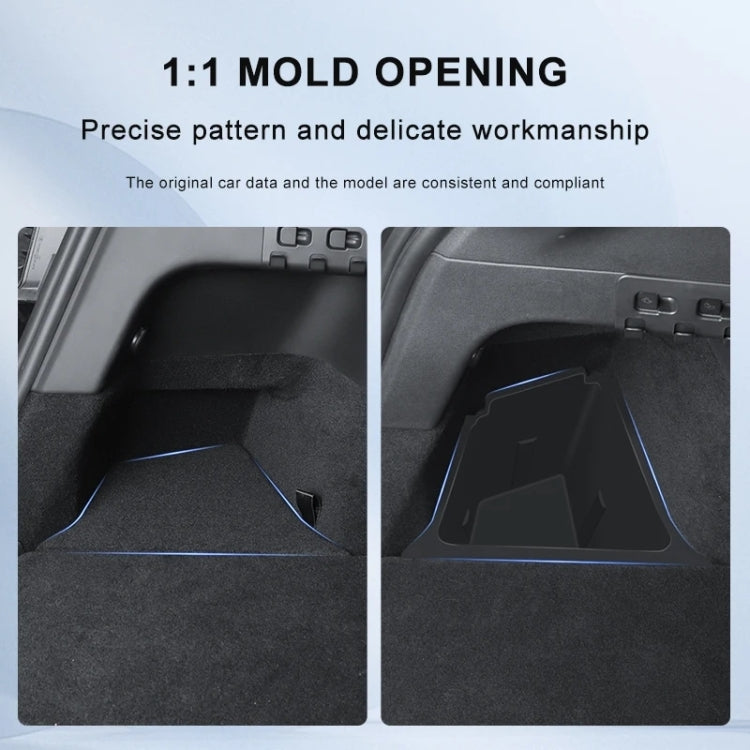 For Tesla Model Y 2021-2023 2pcs / Set Car Trunk Side Storage Box, Flagship Model, Style:without Cover