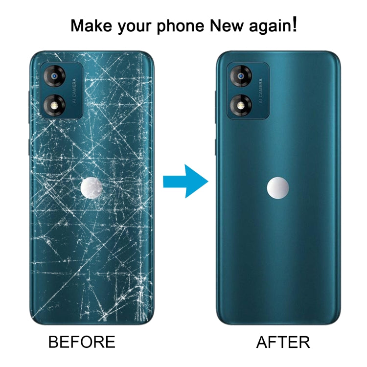 For Motorola Moto E13 Original Battery Back Cover(Blue)