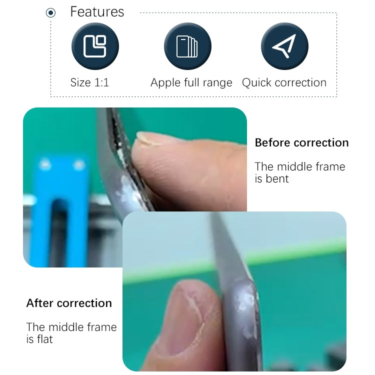 TBK-215A Mobile Phone Middle Frame Deformation and Bending Correction Repair Fixture