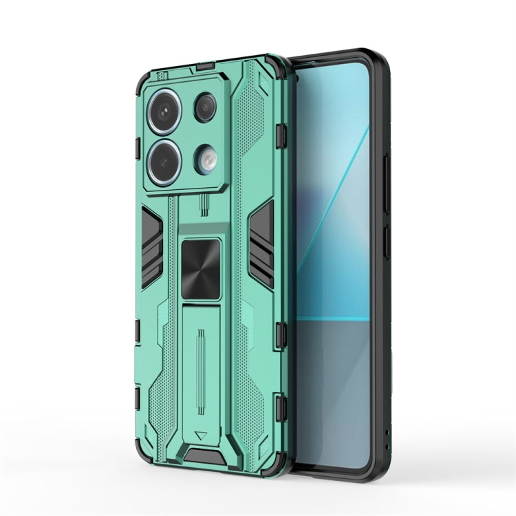 For Xiaomi Poco X6 Supersonic Armor PC Hybrid TPU Phone Case(Green)