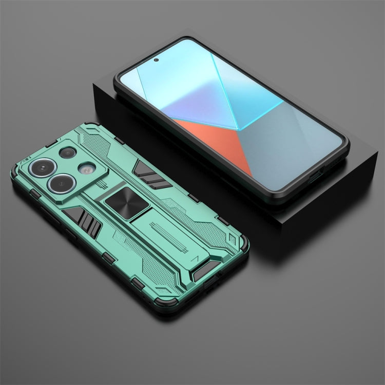 For Xiaomi Poco X6 Supersonic Armor PC Hybrid TPU Phone Case(Green)