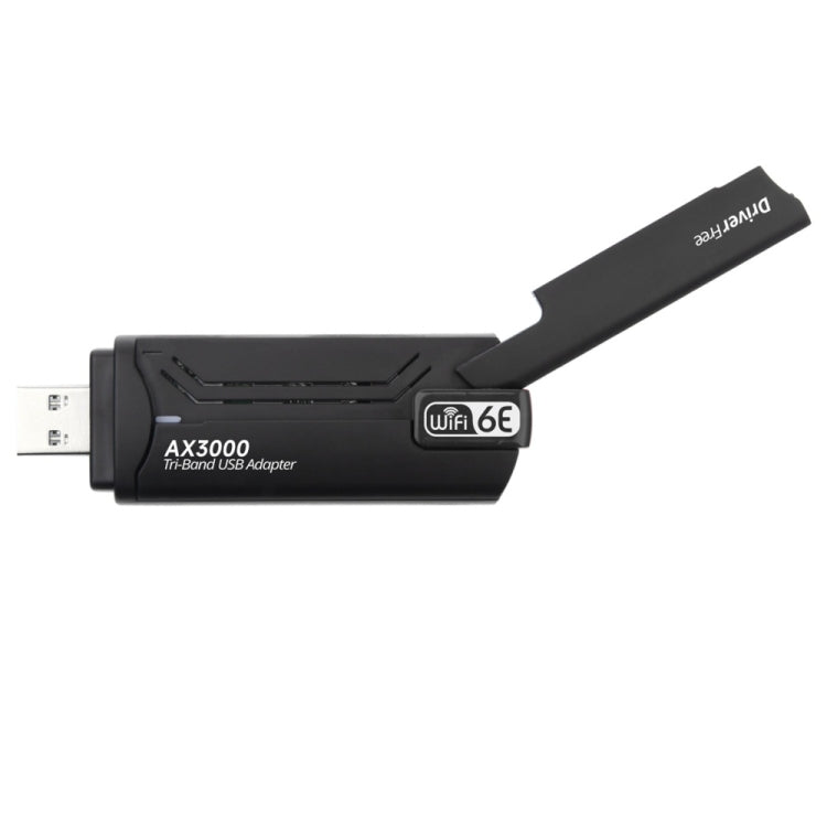 WD-AX3000 For Desktop PC WiFi Receiver USB 3.0 WiFi6 Driver Free Wireless Network Card(Black)