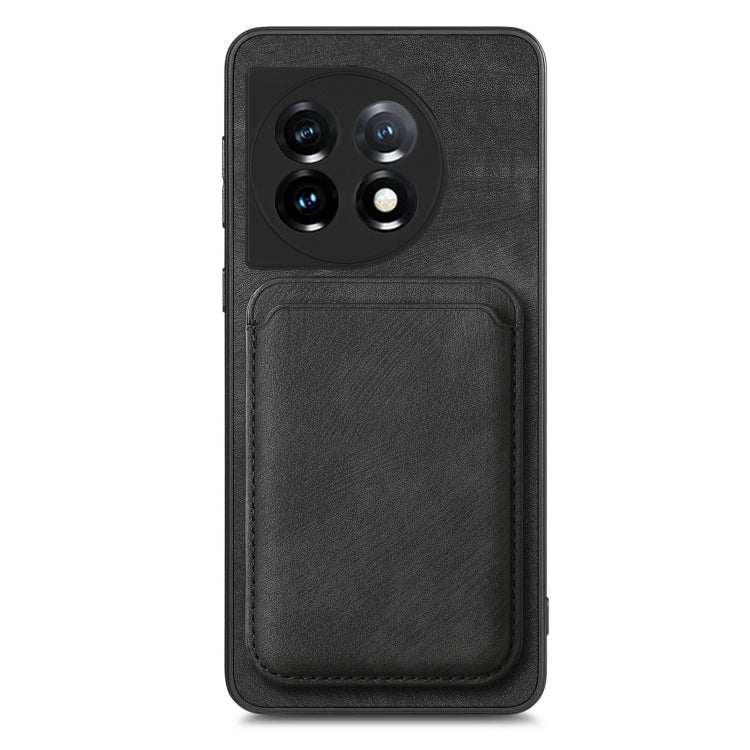 For OnePlus Nord CE2 Lite 5G Retro Leather Card Bag Magnetic Phone Case(Black)