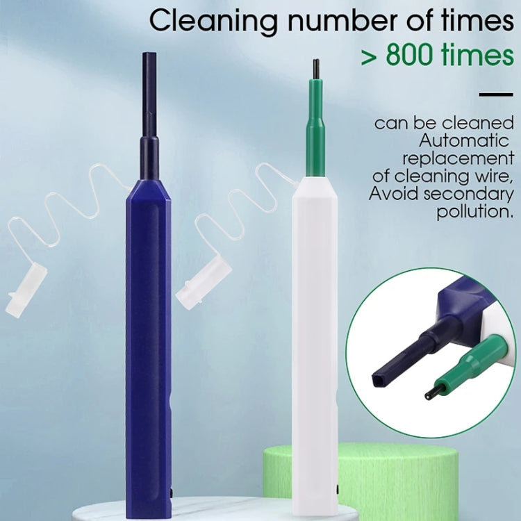 2pcs /Set Fiber Optic Cleaning Pen Endface Cleaner Fiber Optic Cleaning Tool for 1.25mm LC/Mu and 2.5mm SC/ST/FC(SC+LC)