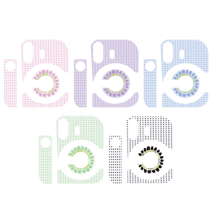 For Polaroid Mini 12 Body Camera Small Round Point Sunflower Sticker, Color: Green