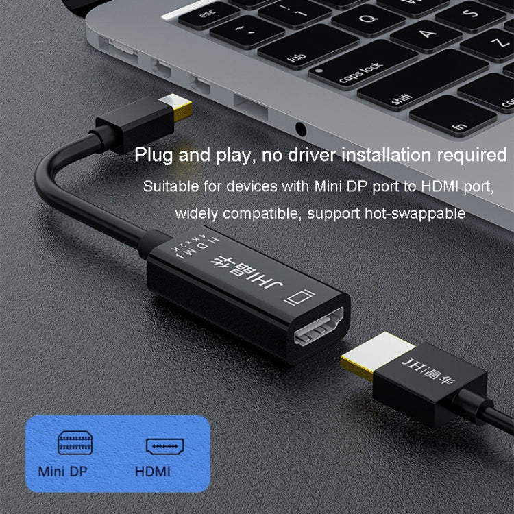 JINGHUA DP To HDMI HD Video Converter For Thunderbolt 4K Interface(4K Black)