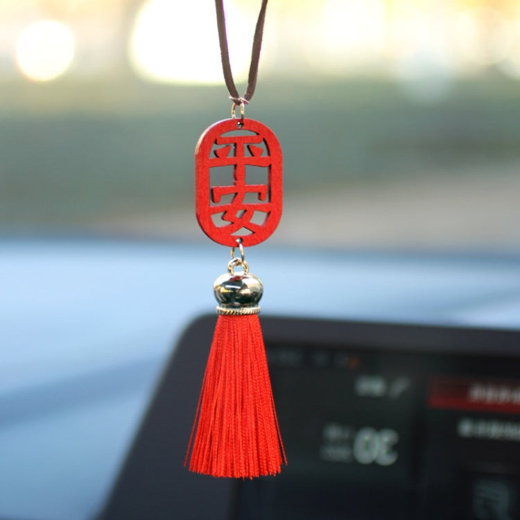 Chinese Style Car Interior Rearview Mirror Prayer Pendant, Color: Little Deer