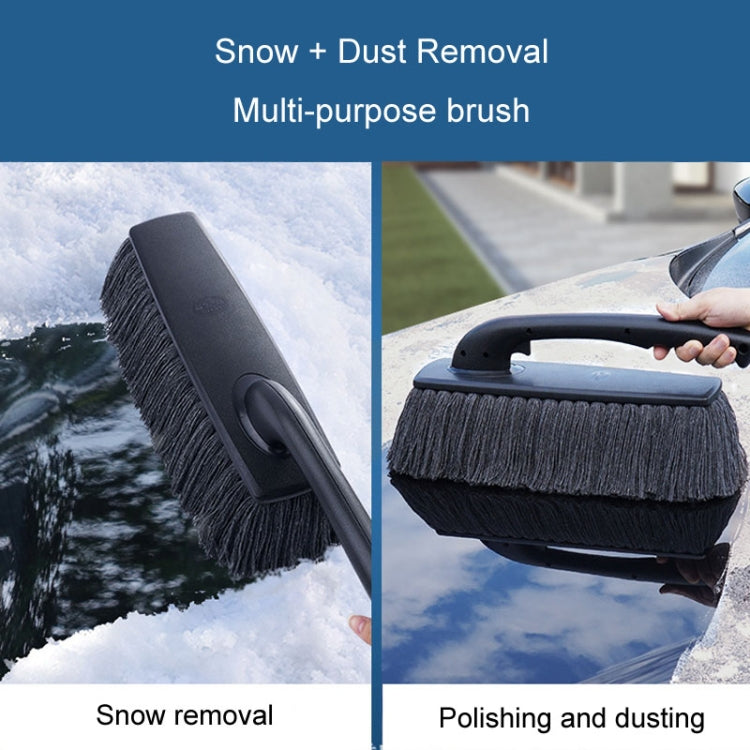 SHINY Car Dusting Duster Car Mop Soft Brush Car Wash Snow Sweeping Tool(With Storage Box)
