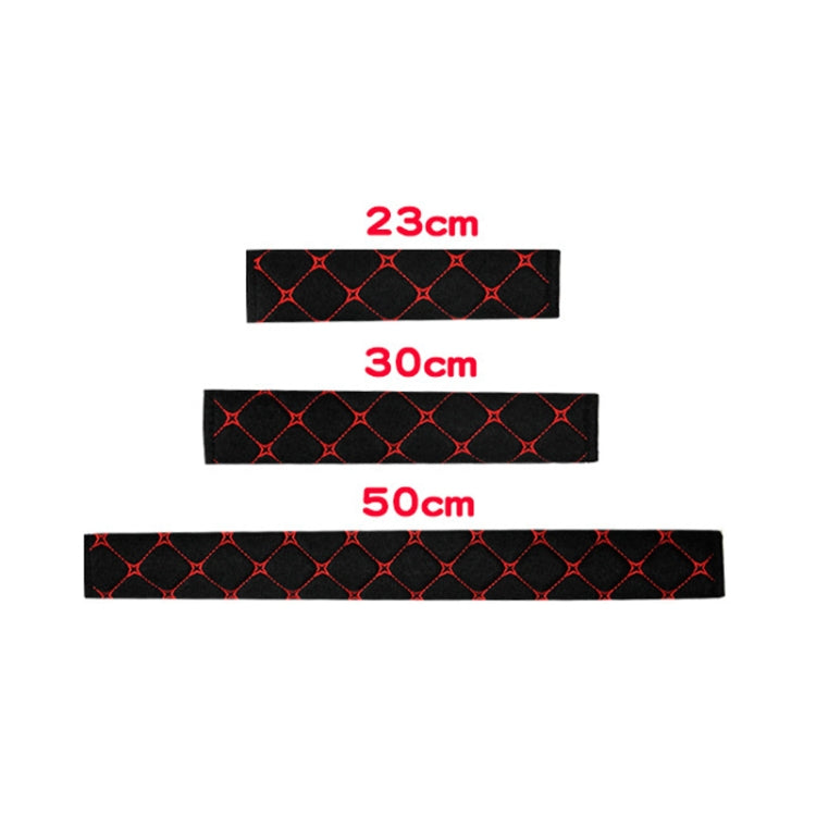 50cm Carbon Fiber Car Leather Seat Belt Cover Shoulder Pads For Trucks