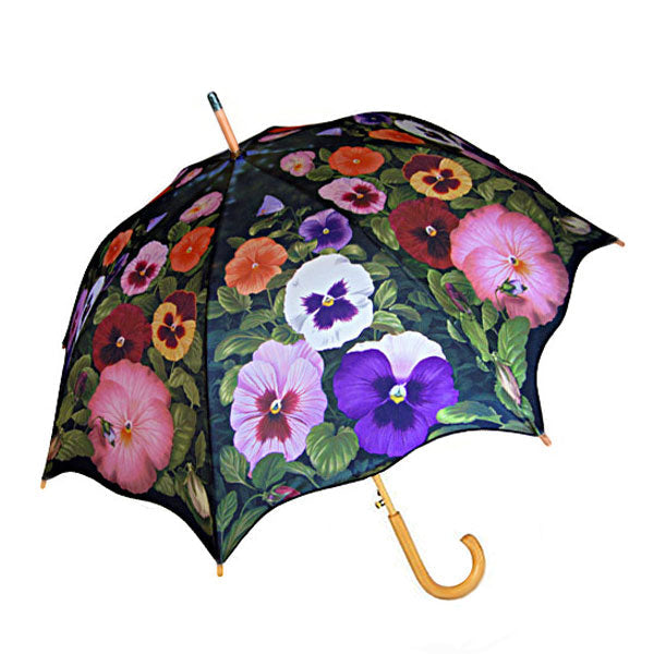  Pansy Floral Umbrella 