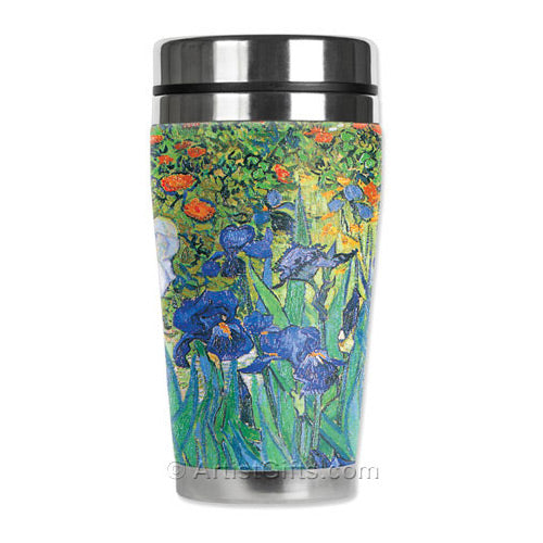  Van Gogh Irises Travel Art Mug 