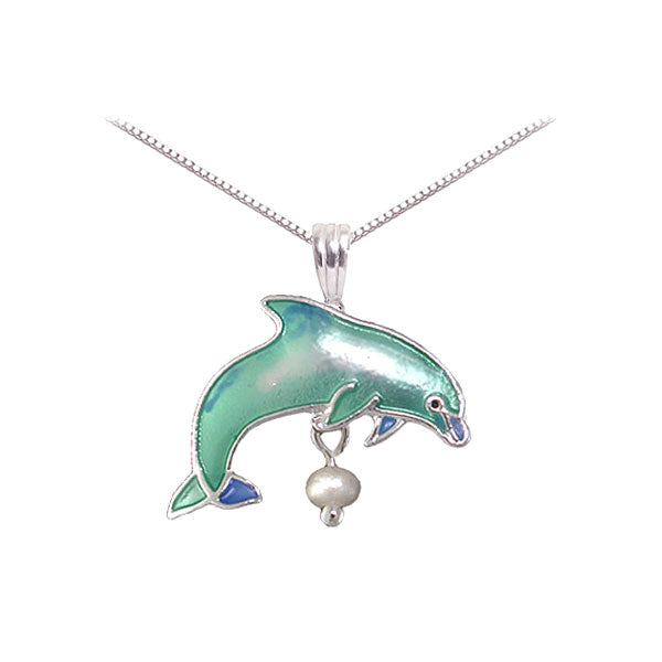  Pearl Dolphin Necklace 