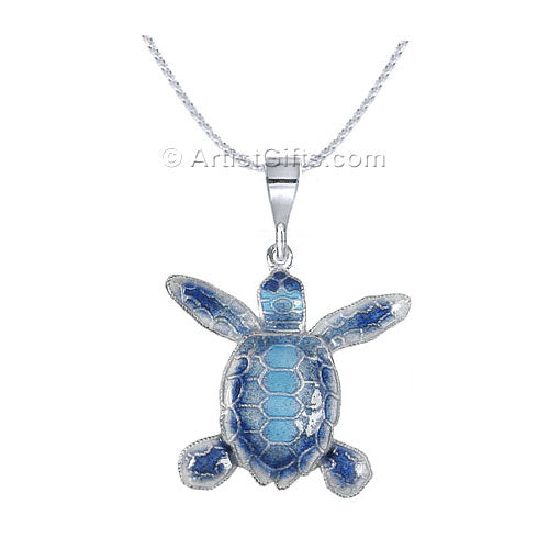  Flatback Hatchling Sea Turtle Necklace 