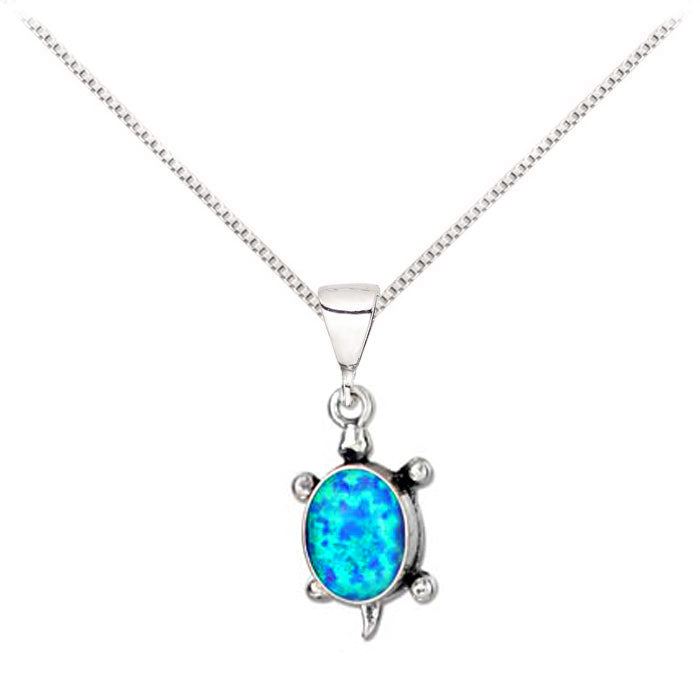  Opal Turtle Necklace 