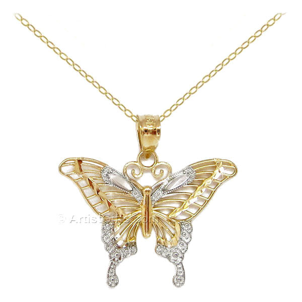  Gold Swallowtail Butterfly Necklace 